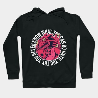 skull dog scary death Hoodie